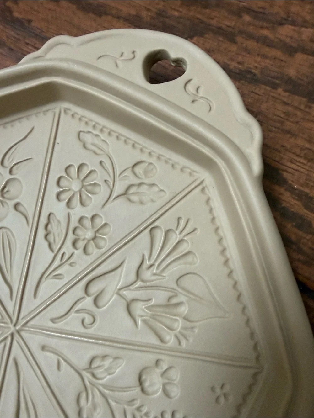 1988 Hill Design Brown Bag Cookie Art Wildflowers Shortbread Pan (Discontinued)